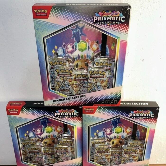 Pokemon Prismatic Evolutions Binder Collection Box Lot Of 3 New Sealed