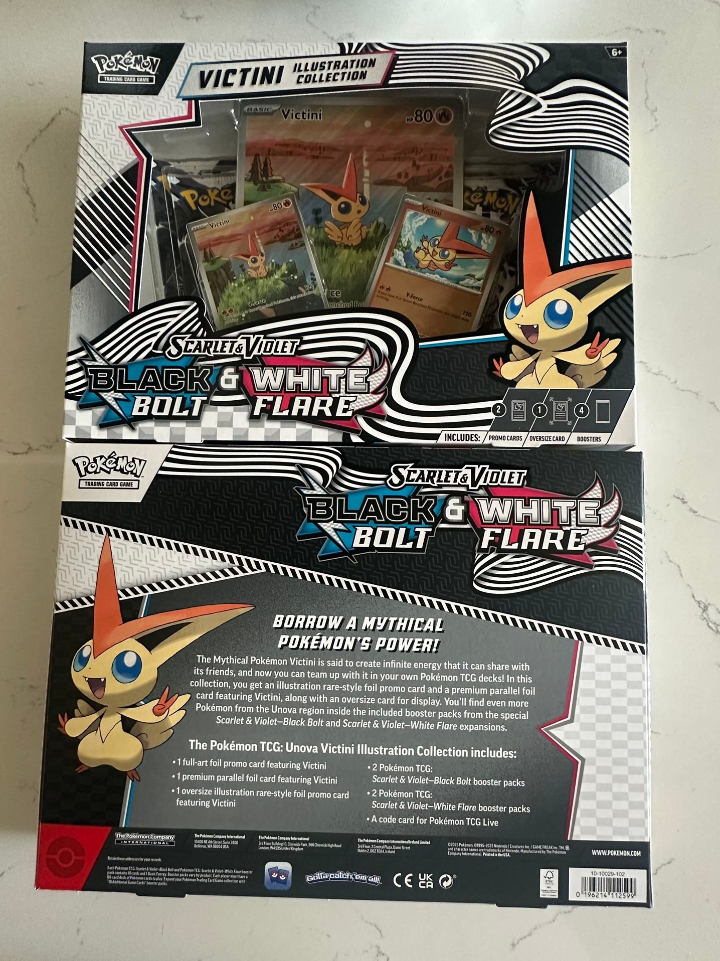 Pokemon Black Bolt/White Flare Unova SV10.5 Victini Illustration Collection New - Image 2