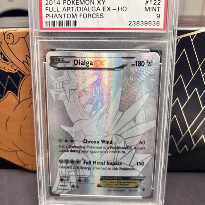 2014 POKEMON XY PHANTOM FORCES FULL ART/DIALGA EX #122