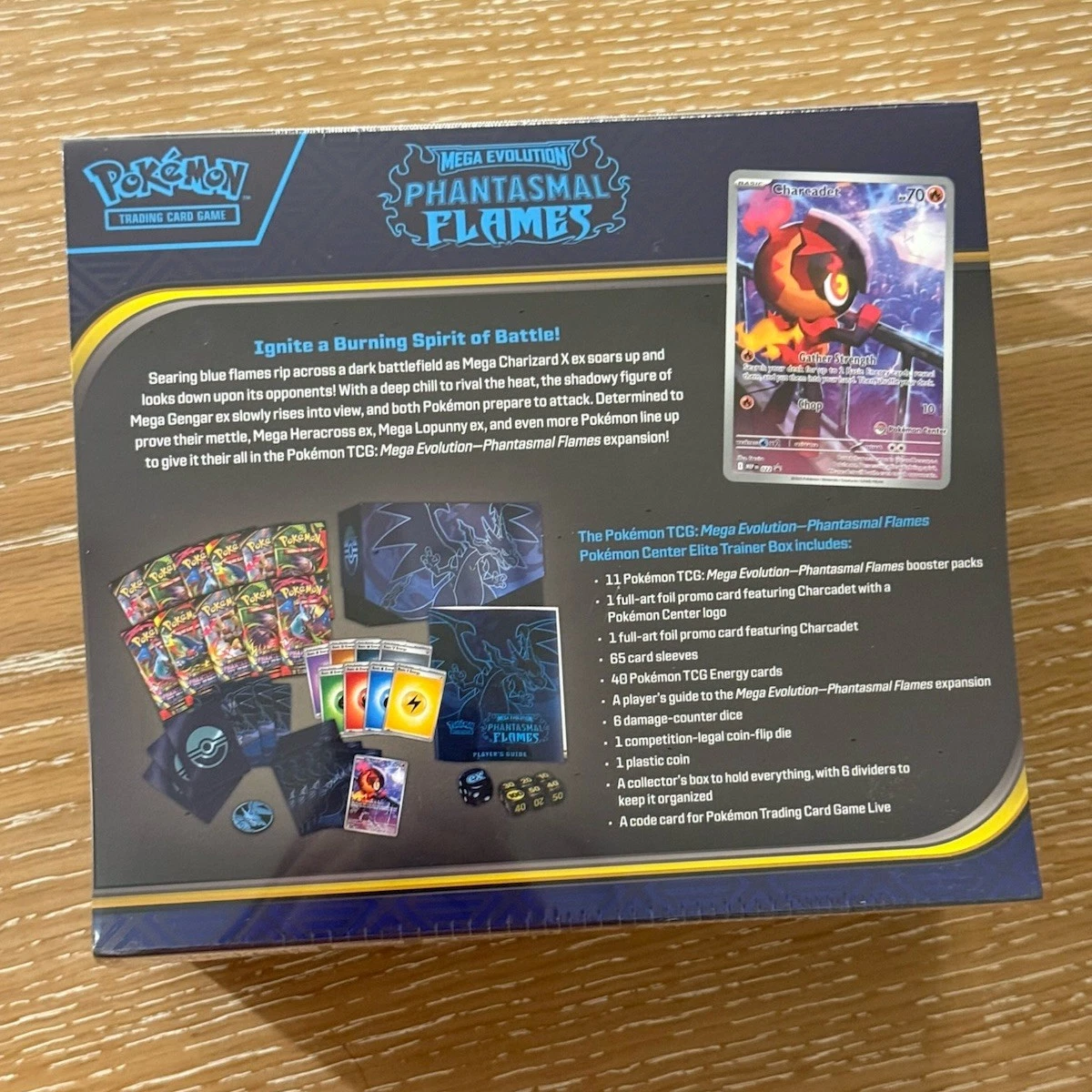 🔥Phantasmal Flames 🔥Pokemon Center Elite Trainer Box ETB & Protector! - Image 5