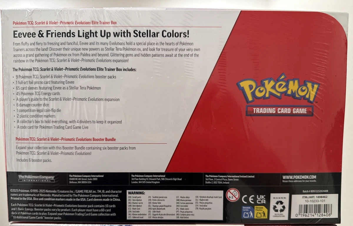 NEW Costco SEALED 2 Pokemon Prismatic Evolutions ETBs + 2 Booster Bundles TCG - Image 2